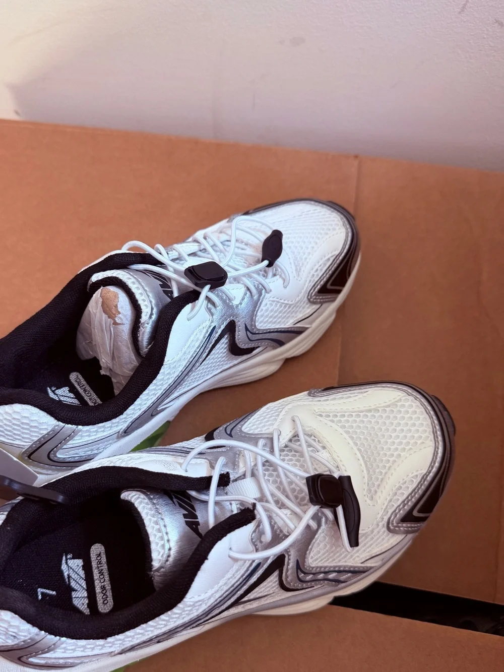 Avia White and Black Men's Athletic Sneakers
